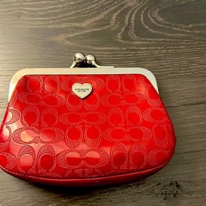 Red Coach change purse